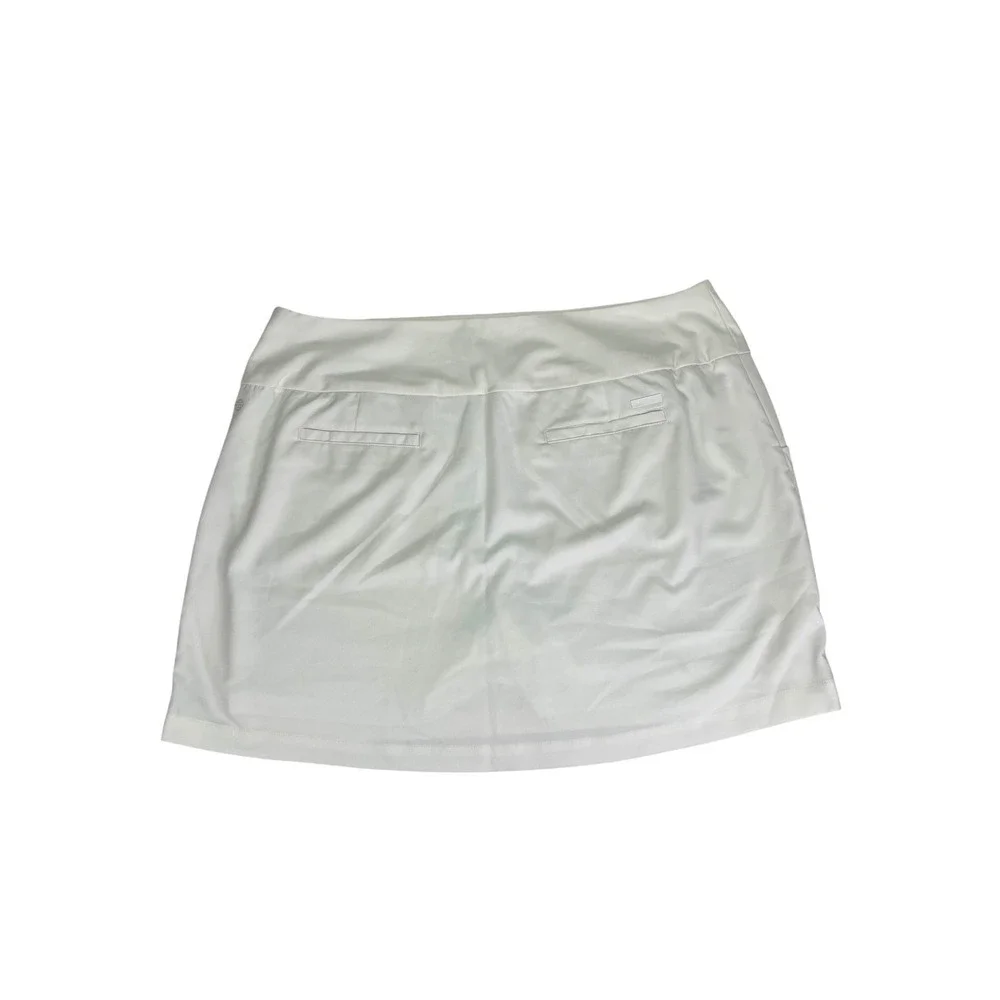 Adidas Primegreen Golf Skort Womens XL White Built In Shorts‎